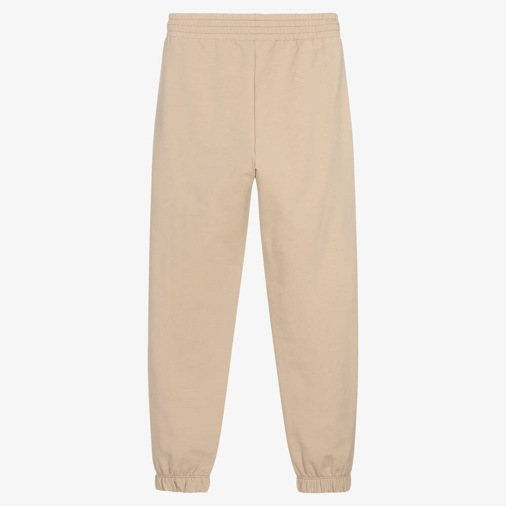 AIGNER-Teen Girls Beige Cotton Joggers | Childrensalon Outlet