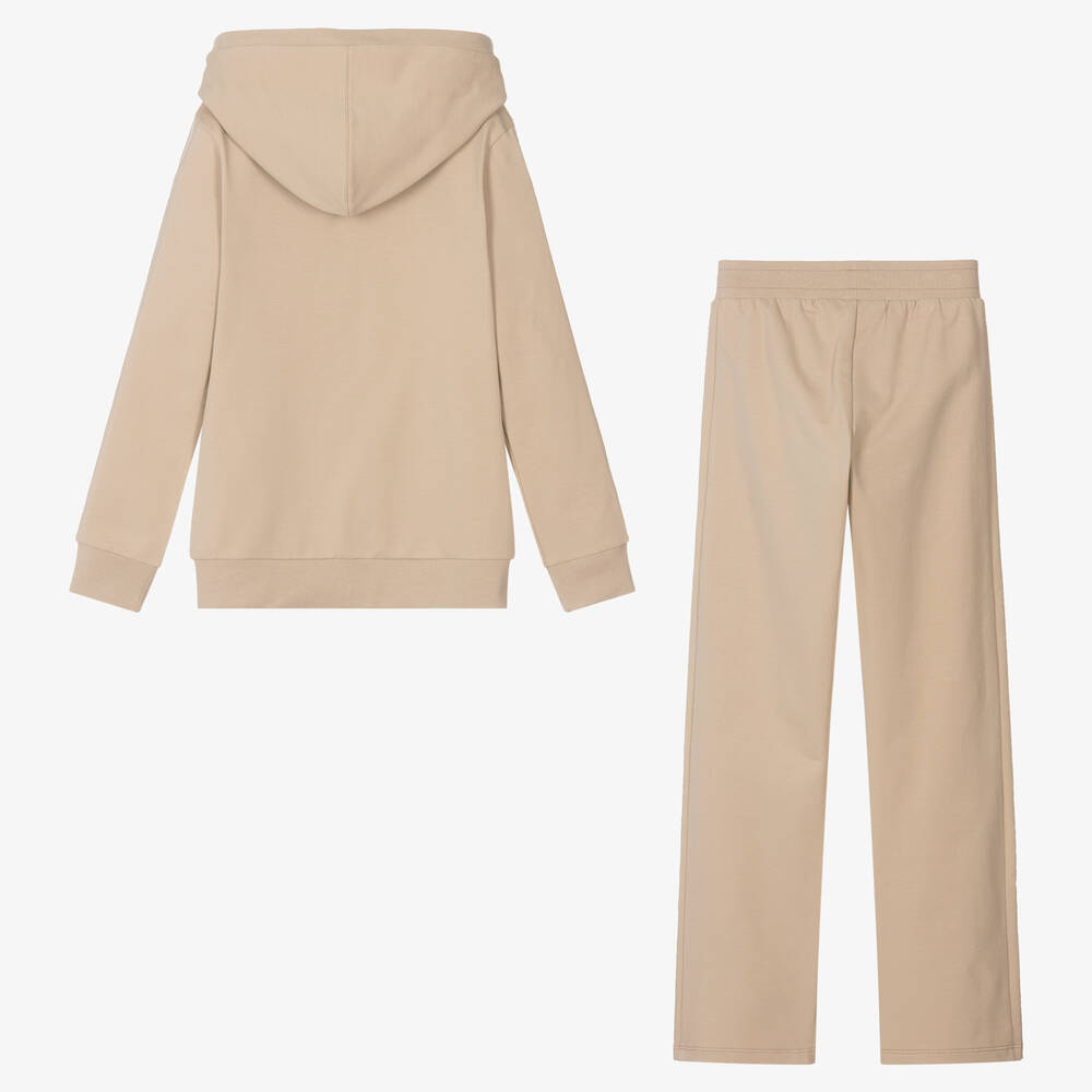 Girls khaki tracksuit shop