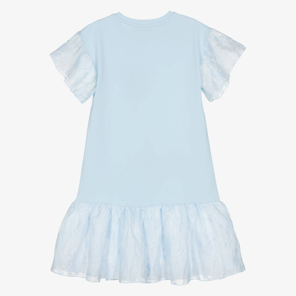 AIGNER-Teen Girls Blue Cotton Crossbody Bag Dress | Childrensalon Outlet