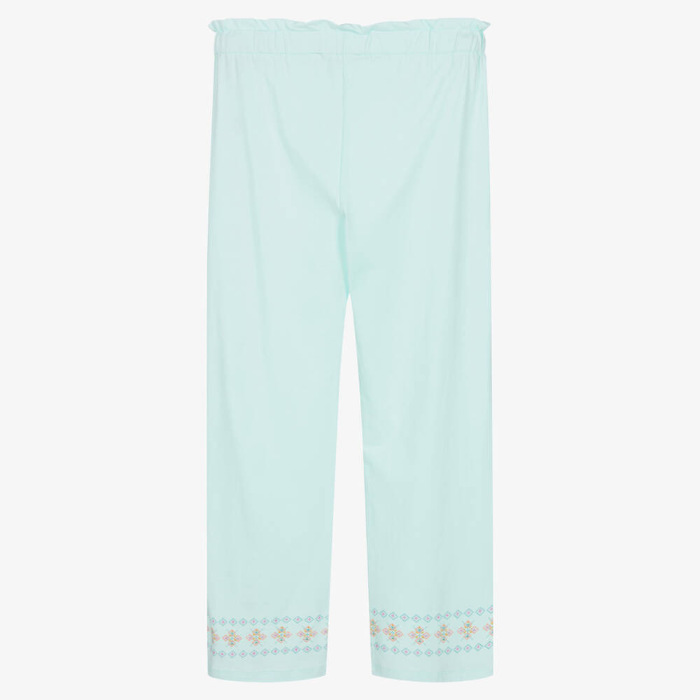 AIGNER-Teen Girls Blue Wide-Leg Trousers | Childrensalon Outlet
