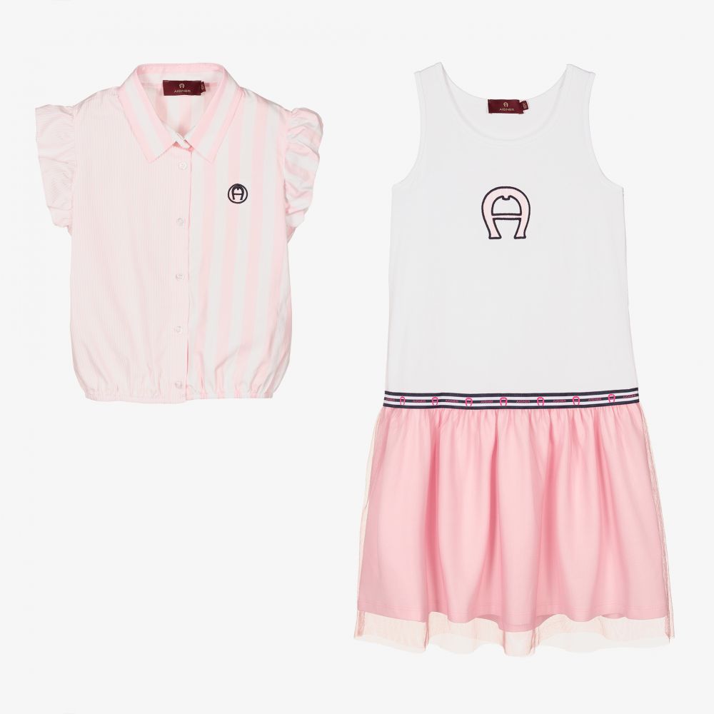 AIGNER Ensemble robe en coton Ado Childrensalon Outlet
