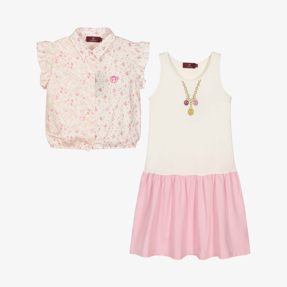 AIGNER-Teen Girls Floral Blouse & Dress Set | Childrensalon Outlet
