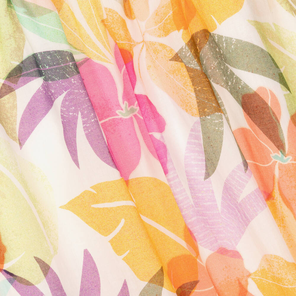 AIGNER-فستان تينز بناتي قطن بطبعة ورود | Childrensalon Outlet