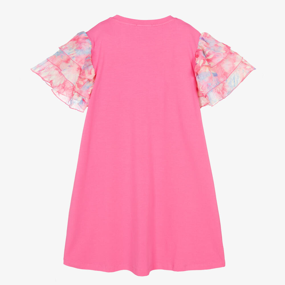 AIGNER Teen Girls Fuchsia Pink Pastel T Shirt Dress Childrensalon Outlet