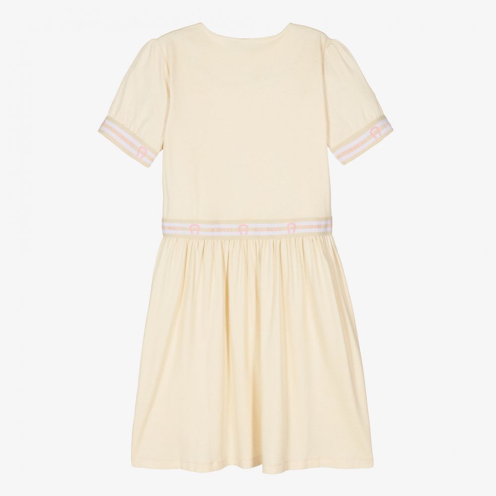 AIGNER-Teen Girls Gold Viscose Dress | Childrensalon Outlet