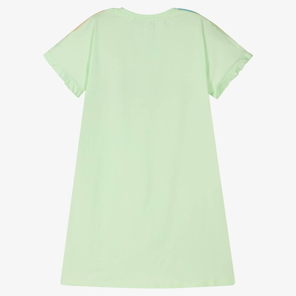 AIGNER-Зелено-голубое хлопковое платье | Childrensalon Outlet