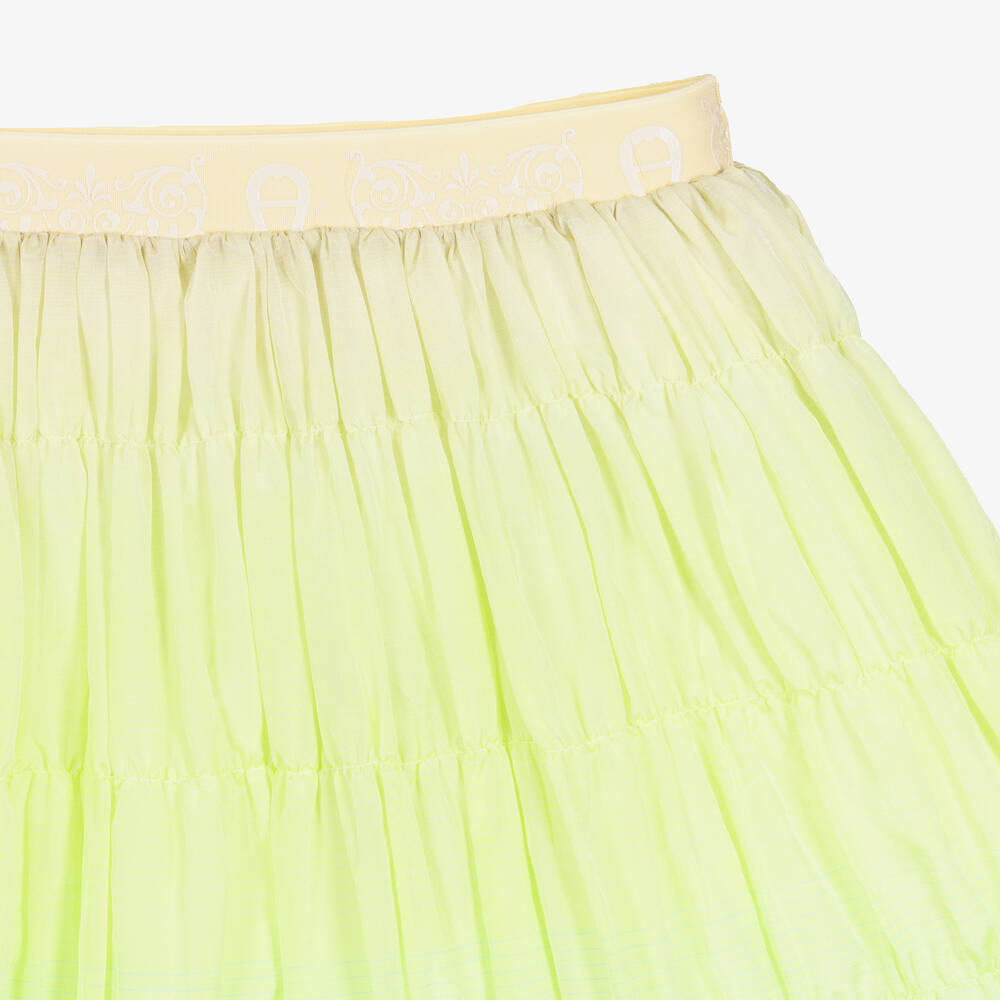 AIGNER-Зелено-голубая юбка с эффектом омбре | Childrensalon Outlet