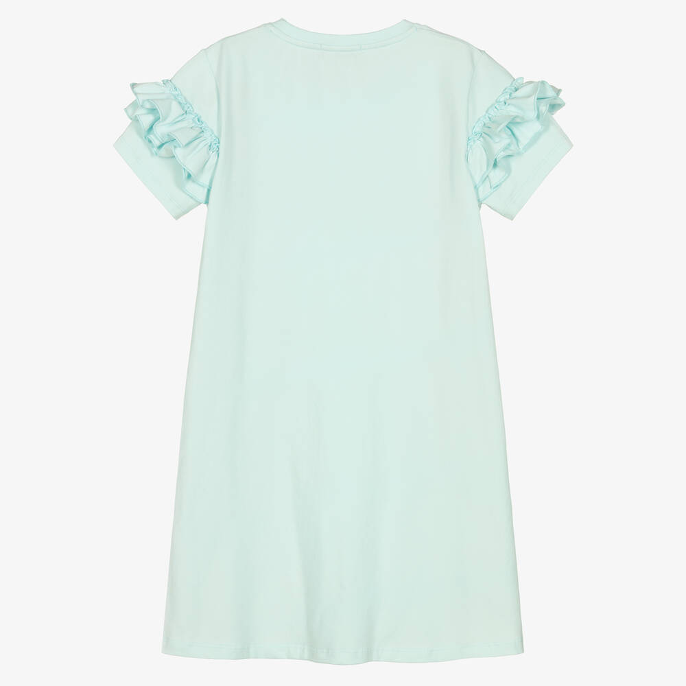 AIGNER-Teen Girls Green Cotton Logo Dress | Childrensalon Outlet