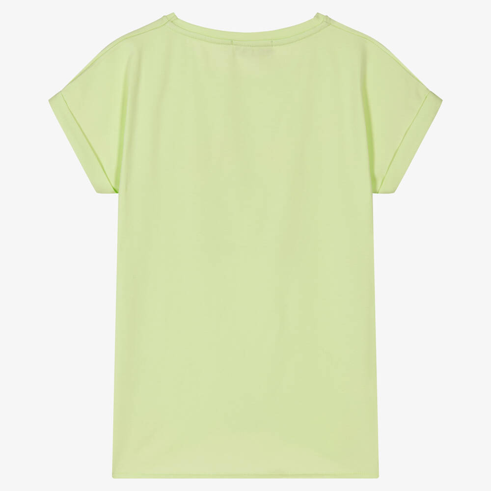 AIGNER-Teen Girls Green Tie-Up T-Shirt | Childrensalon Outlet