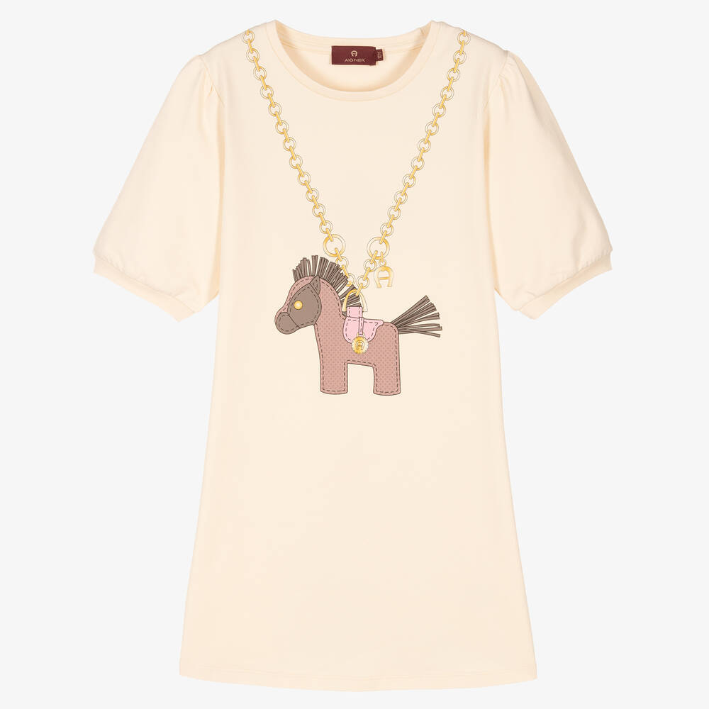 AIGNER-Teen Girls Horse Print Dress | Childrensalon Outlet