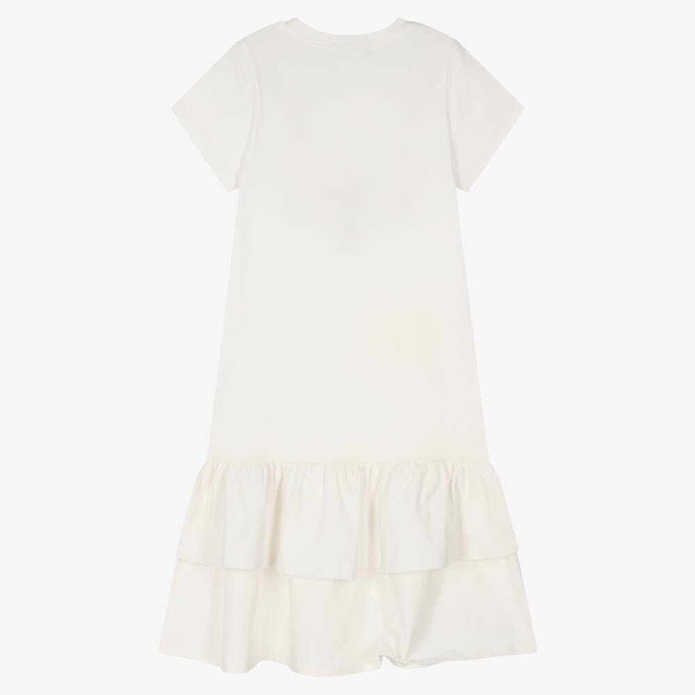 AIGNER-Teen Girls Ivory Cotton Dress | Childrensalon Outlet