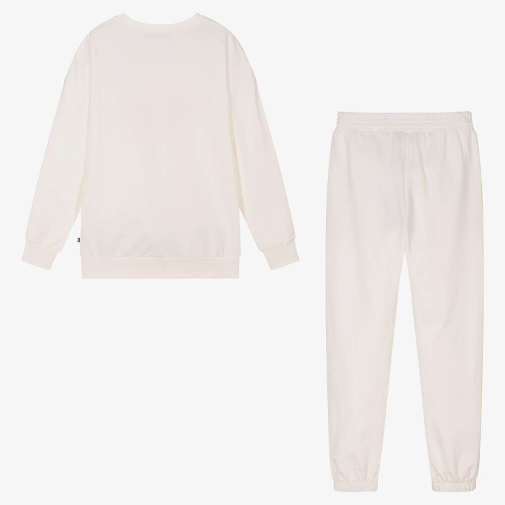 AIGNER-Teen Girls Ivory Tracksuit | Childrensalon Outlet