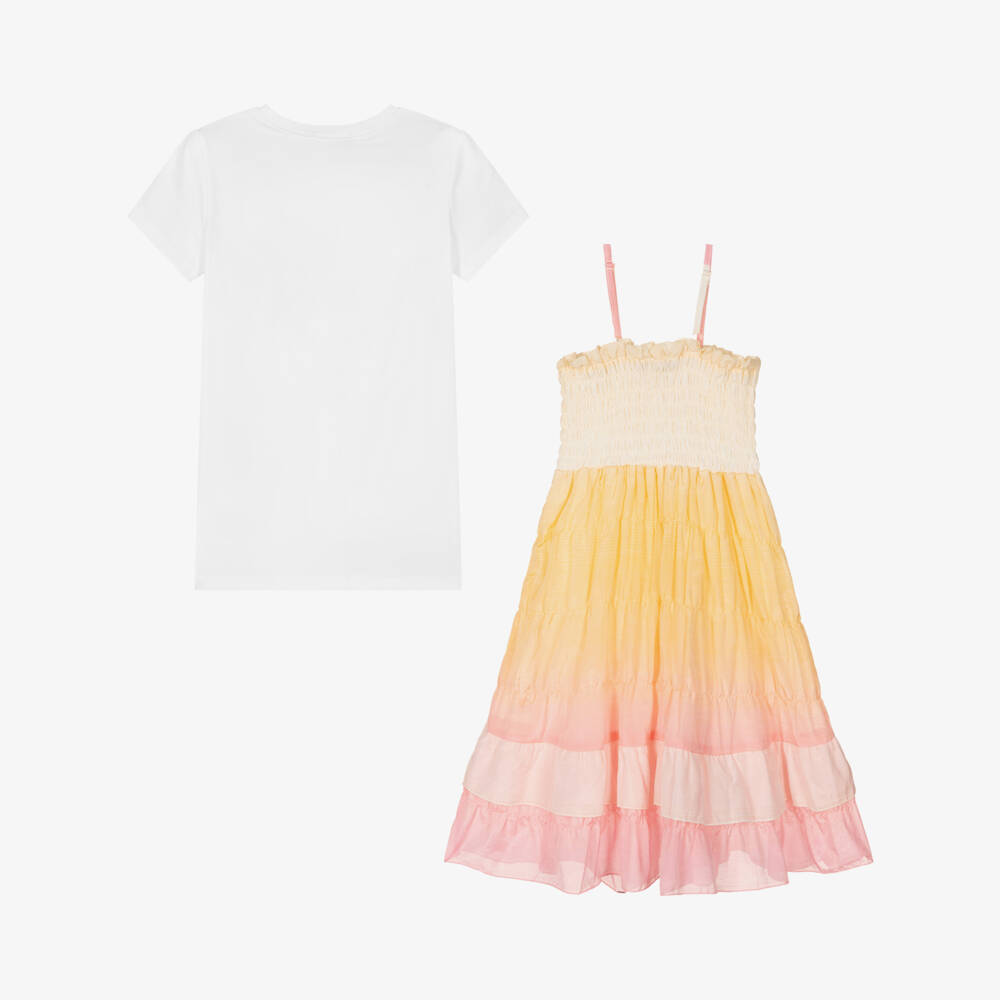 AIGNER-Teen Girls Orange Ombré Dress Set | Childrensalon Outlet