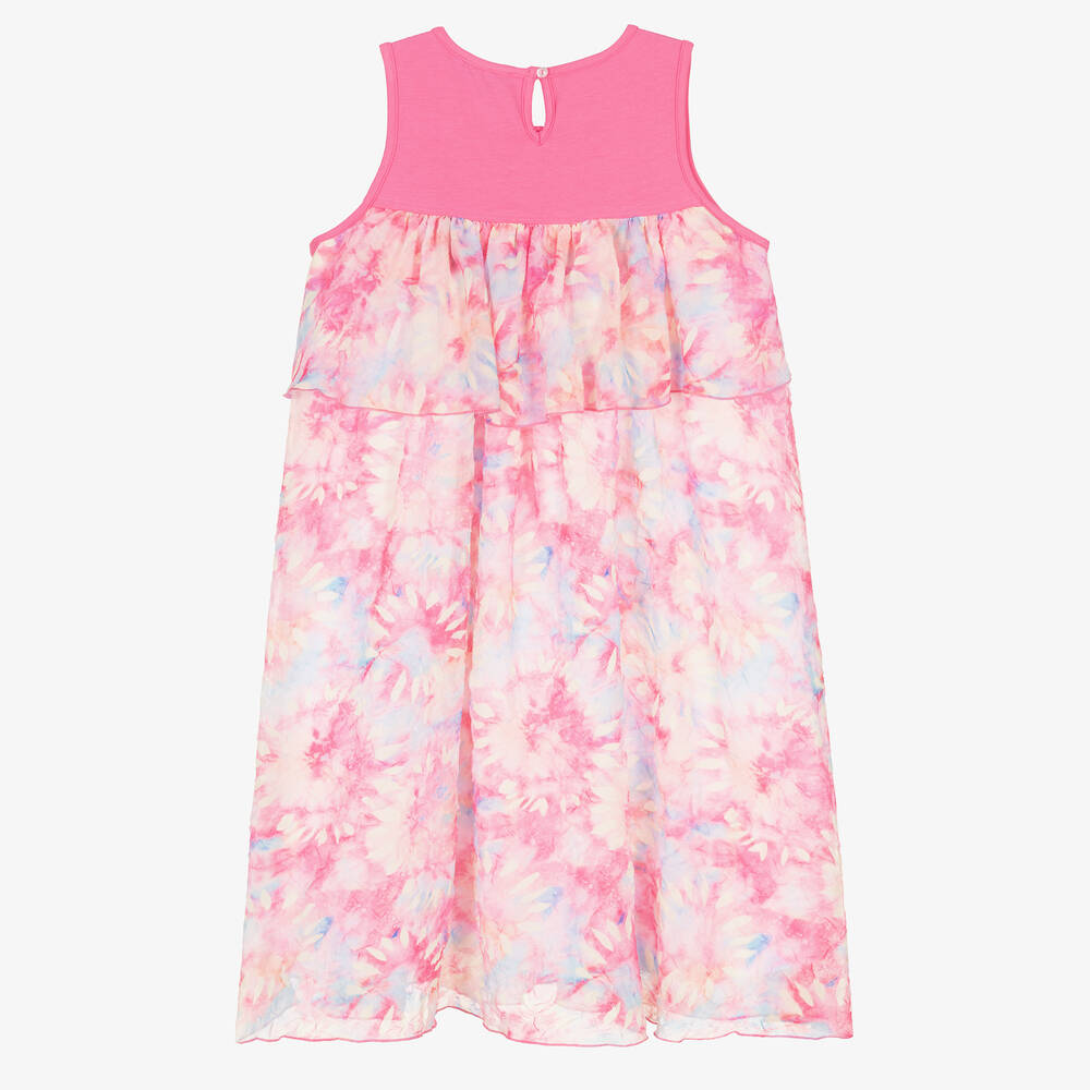 اقنر-فستان تينز بناتي شيفون لون زهري | Childrensalon Outlet