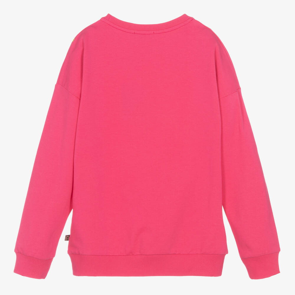 AIGNER-سويتشيرت تينز بناتي واسع قطن لون زهري | Childrensalon Outlet