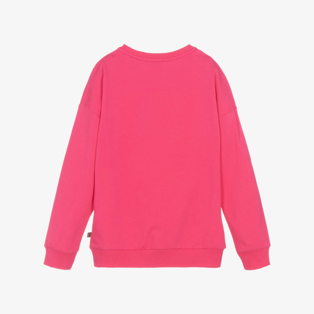 AIGNER-Teen Girls Pink Cotton Bag Sweatshirt | Childrensalon Outlet