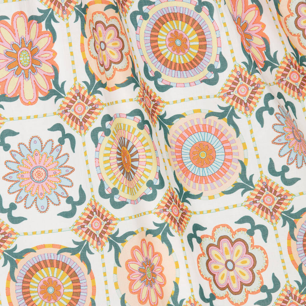 AIGNER-Розовое хлопковое платье в цветочек | Childrensalon Outlet