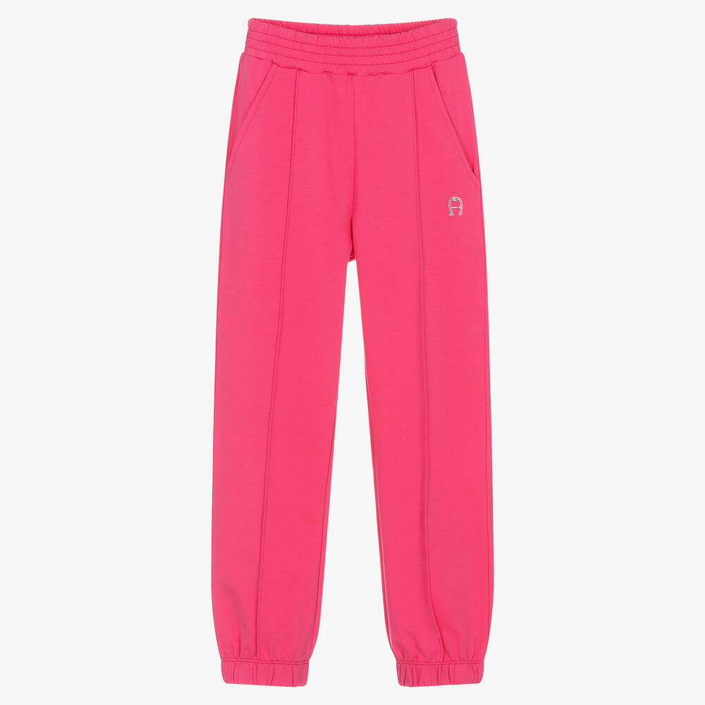 AIGNER - Teen Girls Pink Cotton Joggers | Childrensalon