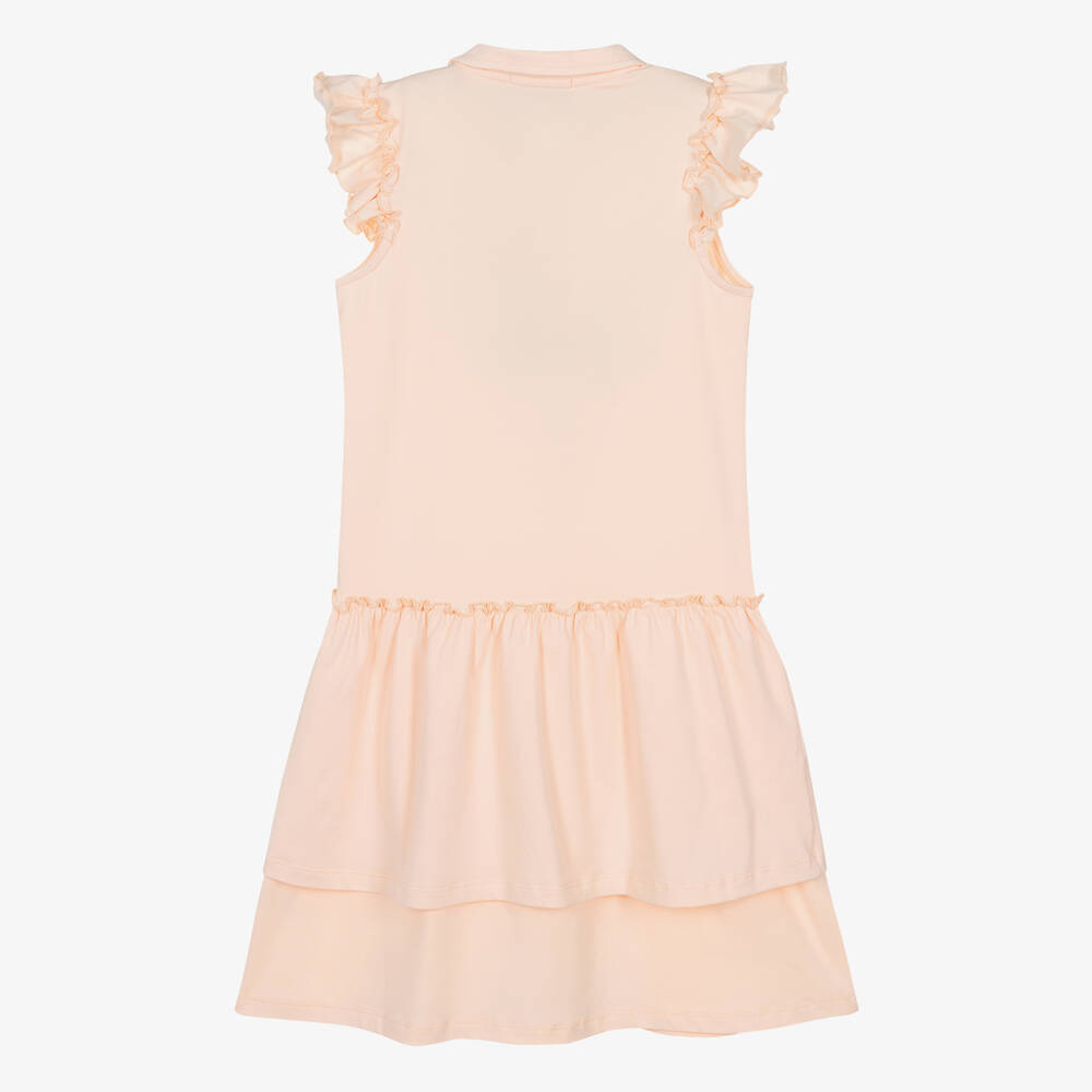 AIGNER-Розовое платье поло из хлопка для девочек-подростков | Childrensalon Outlet