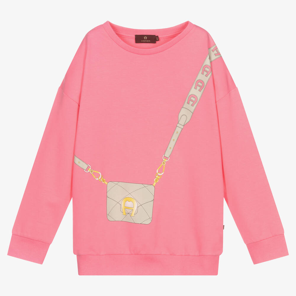 AIGNER - Teen Girls Pink Sweatshirt | Childrensalon