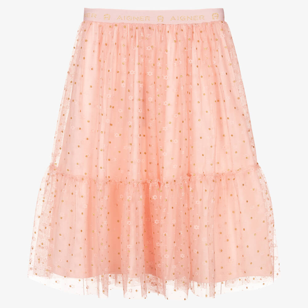AIGNER-Teen Girls Pink Tulle Skirt | Childrensalon Outlet