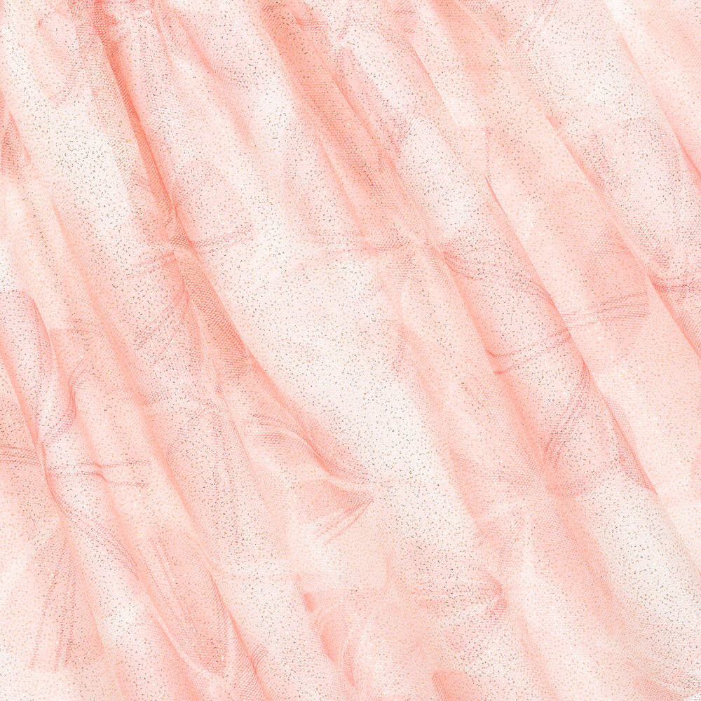 AIGNER-Бело-розовое платье из тюля | Childrensalon Outlet