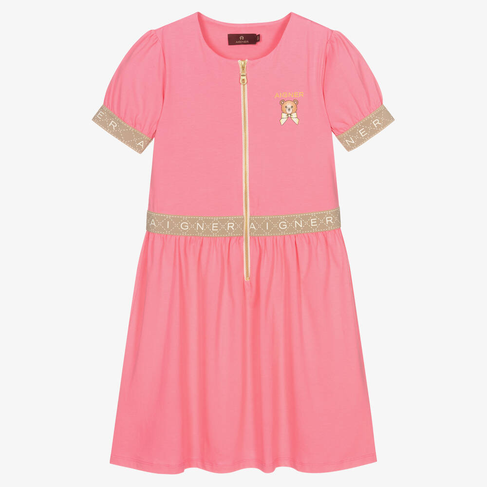 AIGNER - Teen Girls Zip-Up Jersey Dress | Childrensalon