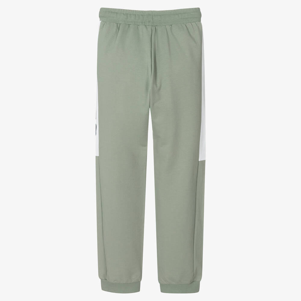 AIGNER-Teen Green Cotton Logo Jogger | Childrensalon Outlet