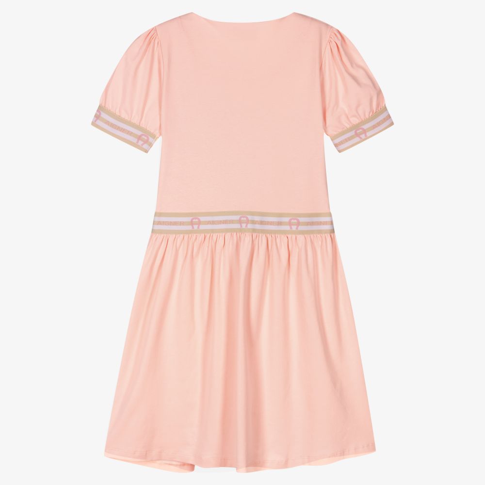 اقنر-فستان تينز بناتي قطن جيرسي لون زهري باهت | Childrensalon Outlet