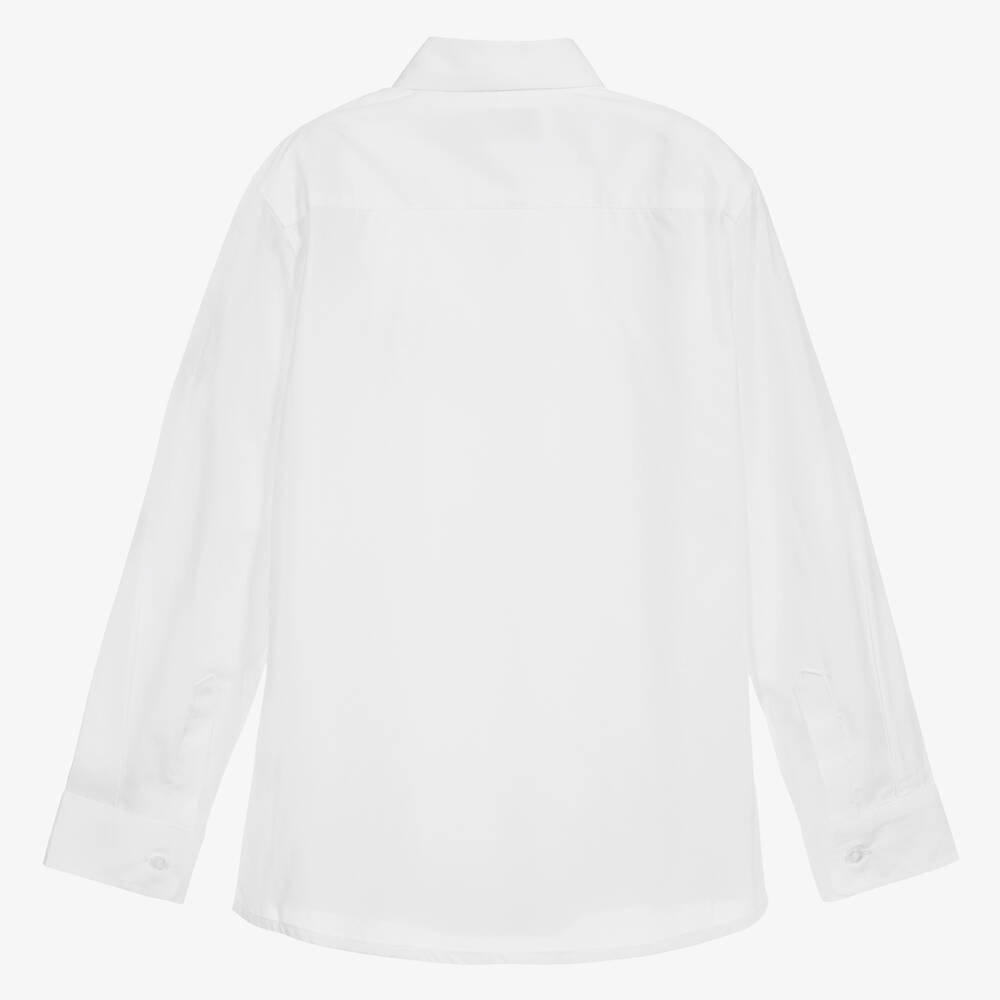 AIGNER-قميص قطن لون أبيض وذهبي | Childrensalon Outlet