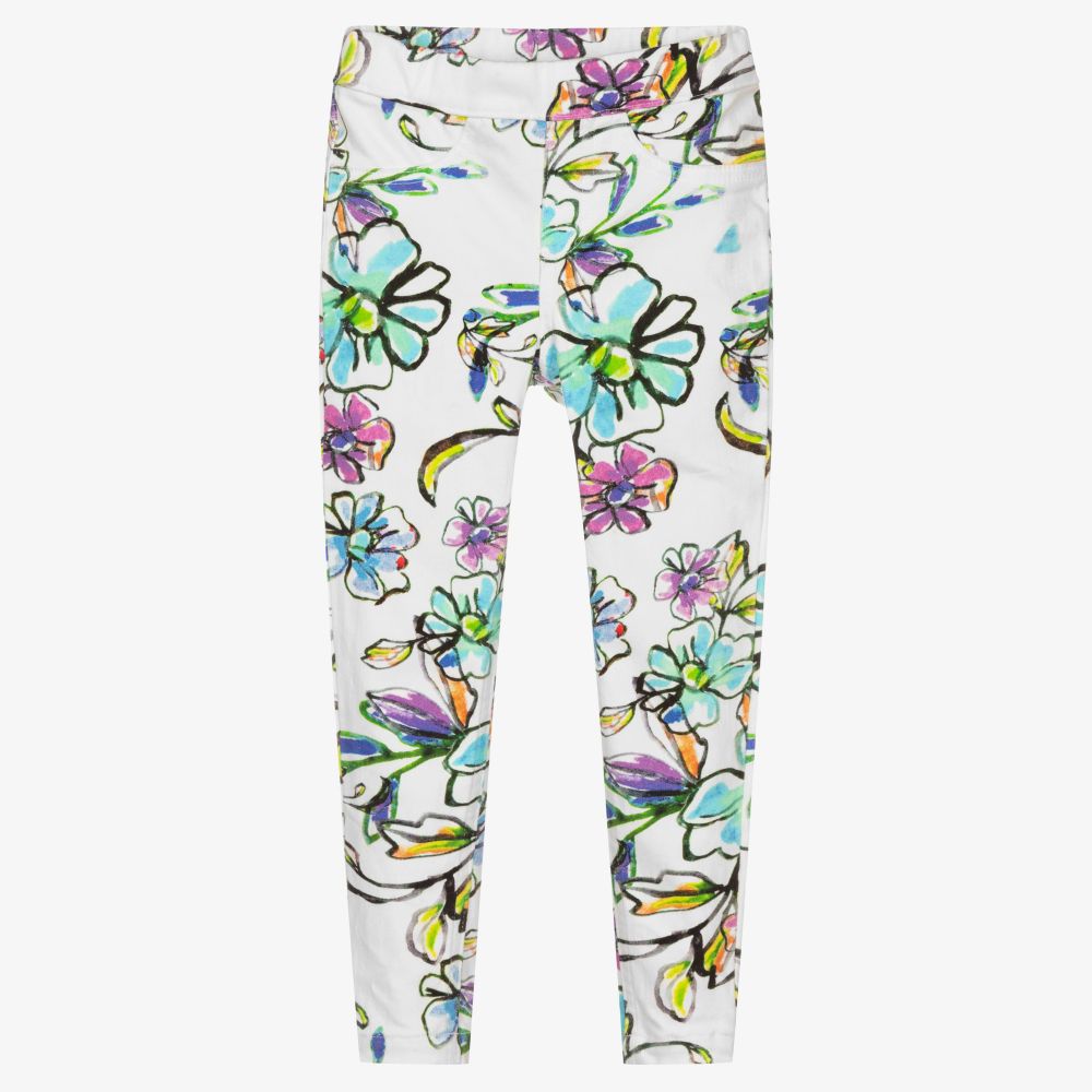 Floral printed jeggings clearance