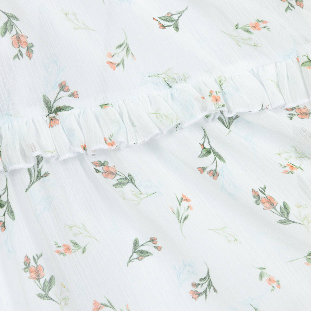 AIGNER-White Floral Skirt | Childrensalon Outlet