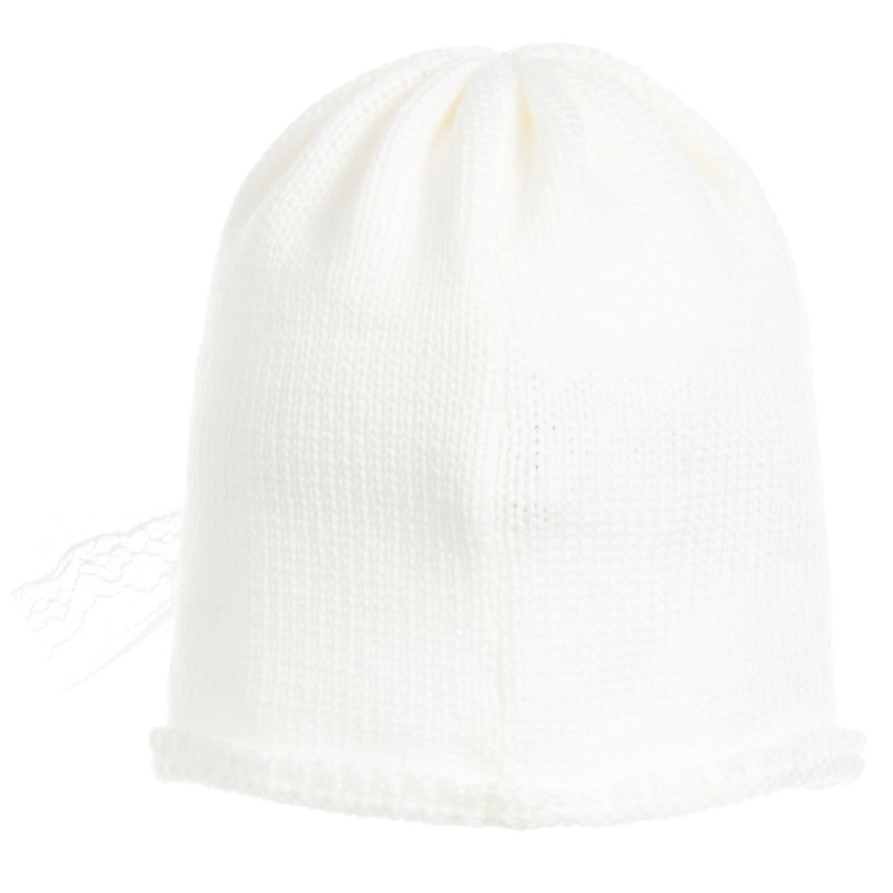 Aletta-Baby Girls Ivory Hat  | Childrensalon Outlet