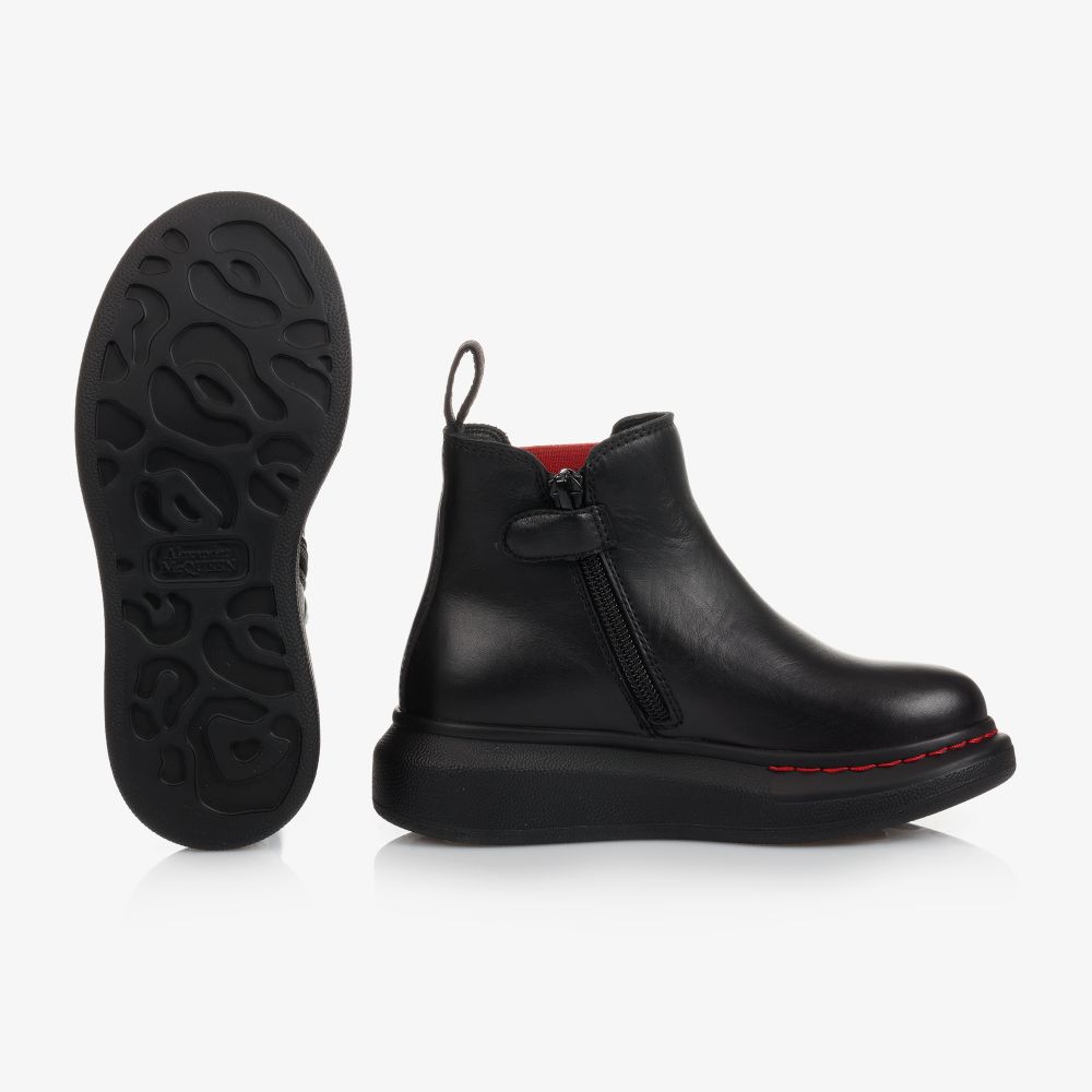 Alex black studded chelsea boots top