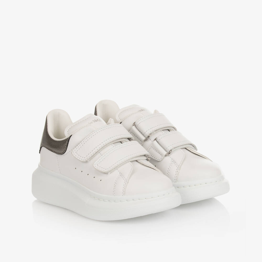 Alexander McQueen-Girls White Oversized Trainers | Childrensalon Outlet