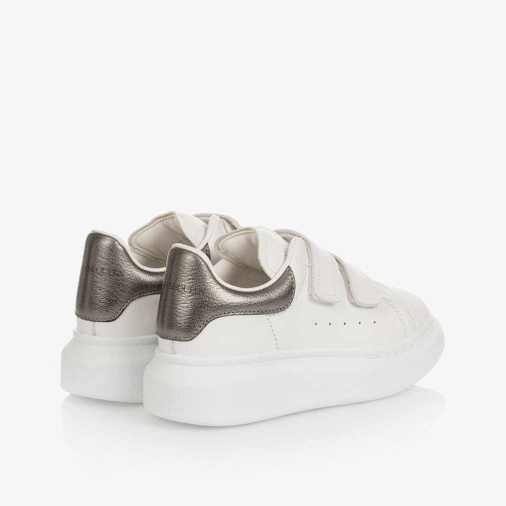Alexander McQueen-Girls White Oversized Trainers | Childrensalon Outlet