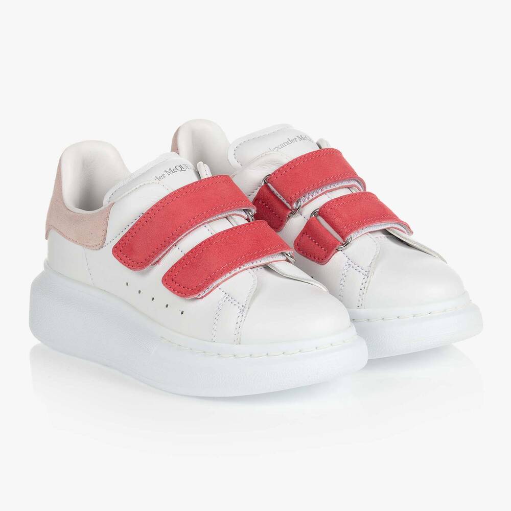 Alexander McQueen - Girls White Oversized Trainers | Childrensalon