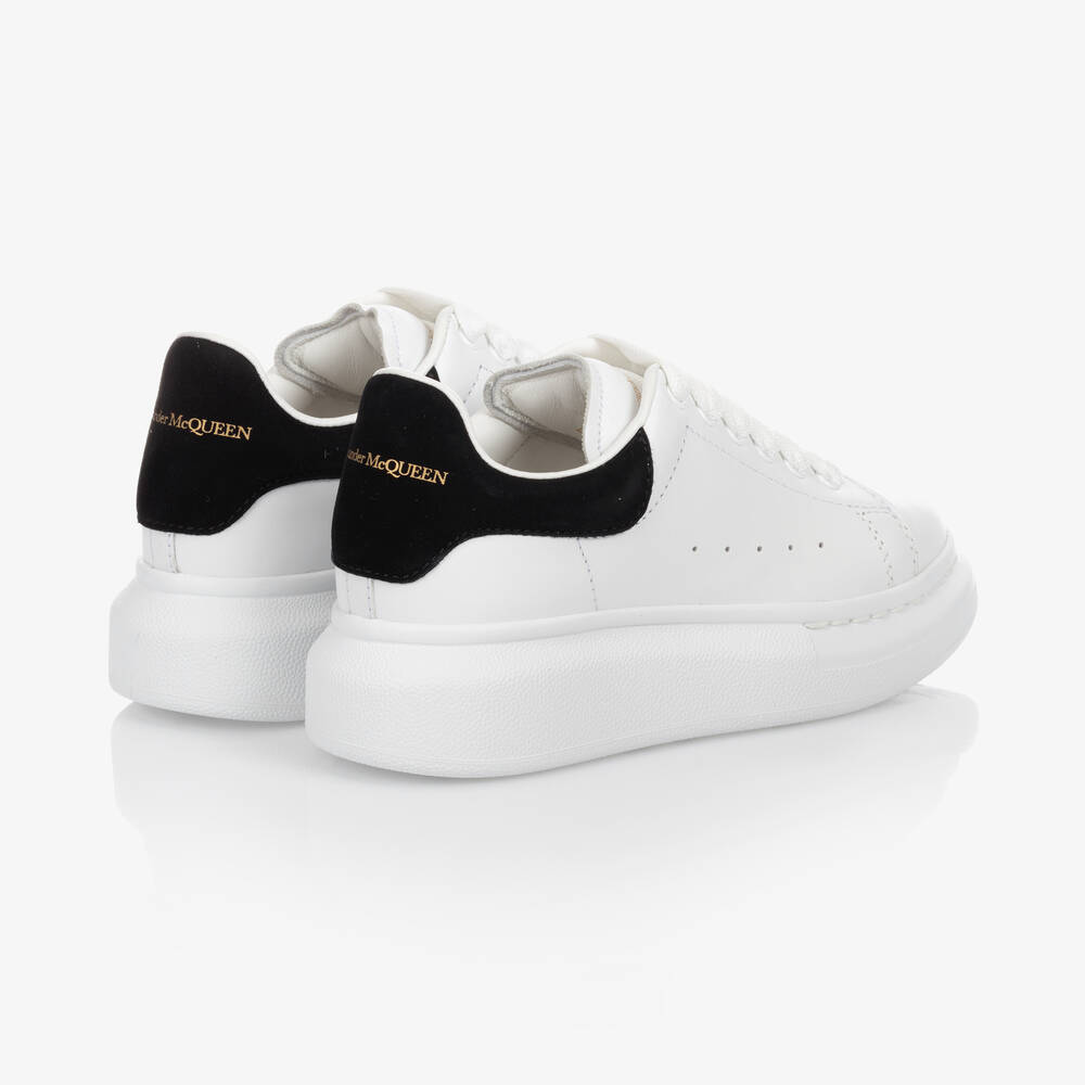 Alexander McQueen - White & Black Oversized Trainers | Childrensalon Outlet