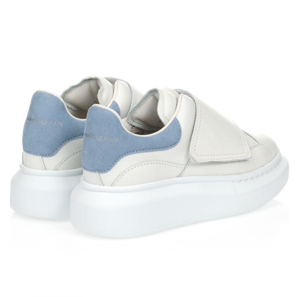 الكسندر ماكوين-ترينزر اوفر سايز جلد لون أبيض | Childrensalon Outlet