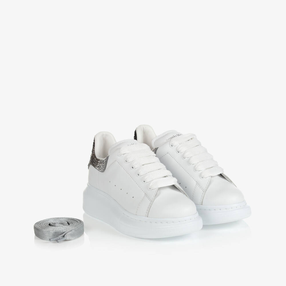Alexander McQueen-White Oversized Trainers | Childrensalon Outlet