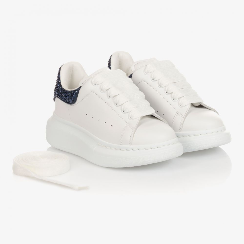 Alexander McQueen - White Oversized Trainers | Childrensalon