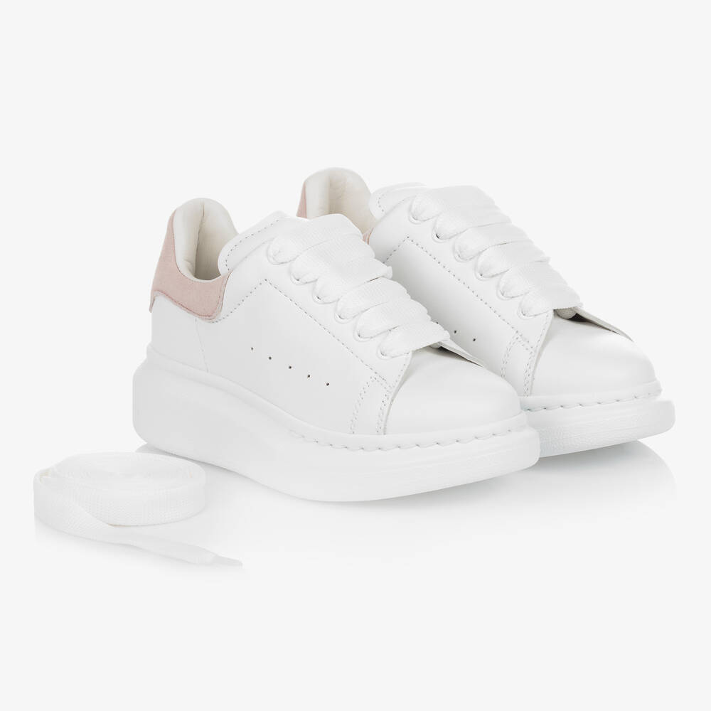 Alexander McQueen - White Oversized Trainers | Childrensalon