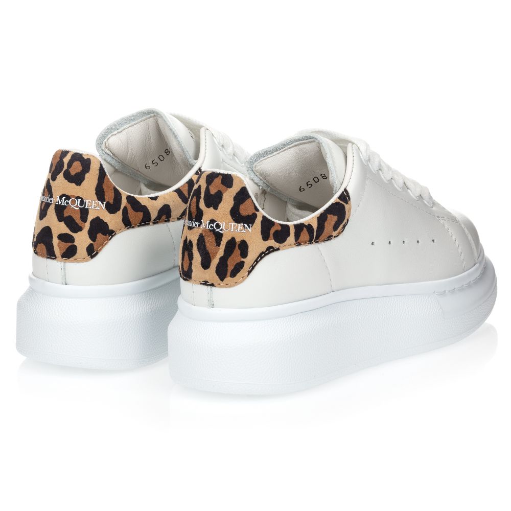Alexander McQueen White Runaway Trainers Childrensalon Outlet