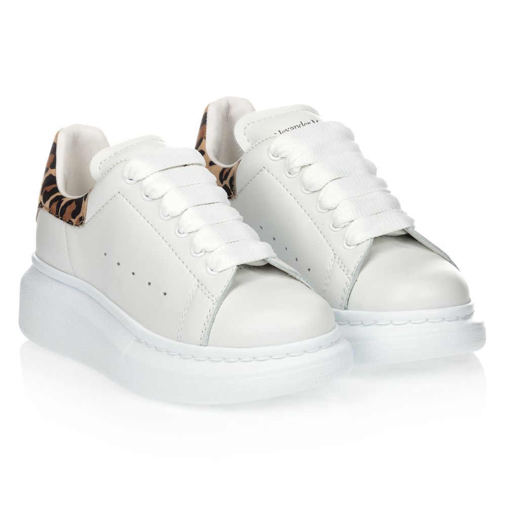 Alexander McQueen - White Runaway Trainers | Childrensalon