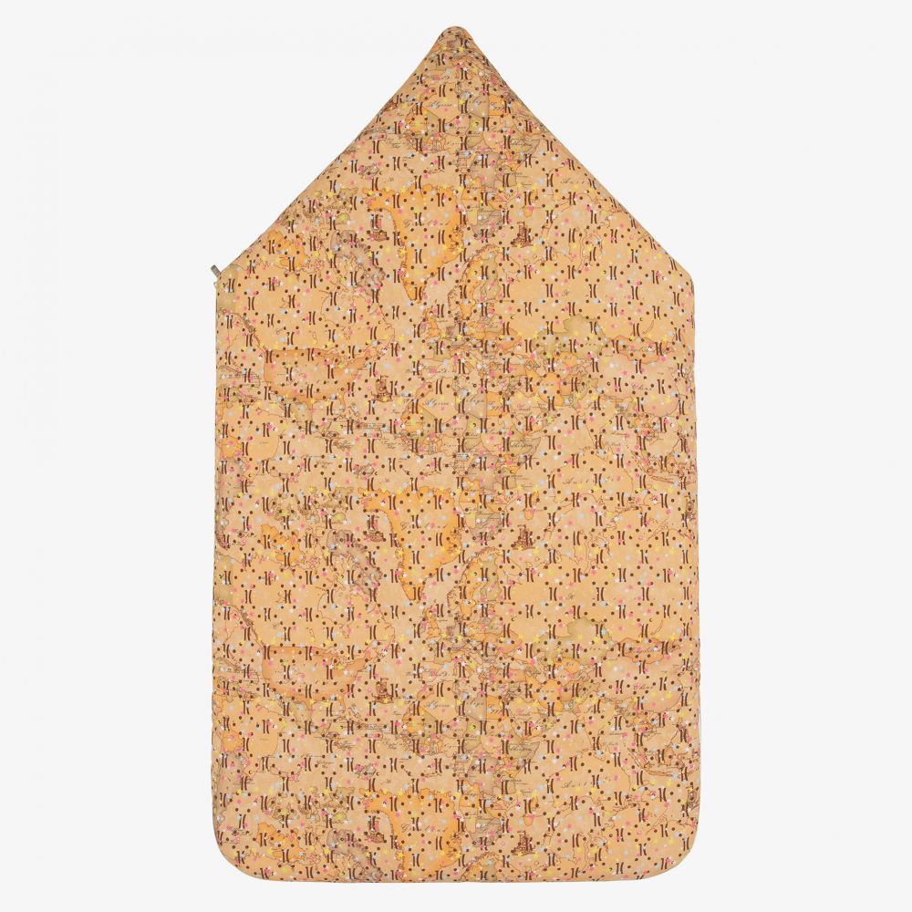 Alviero Martini-Beige Logo Baby Nest (70cm) | Childrensalon Outlet