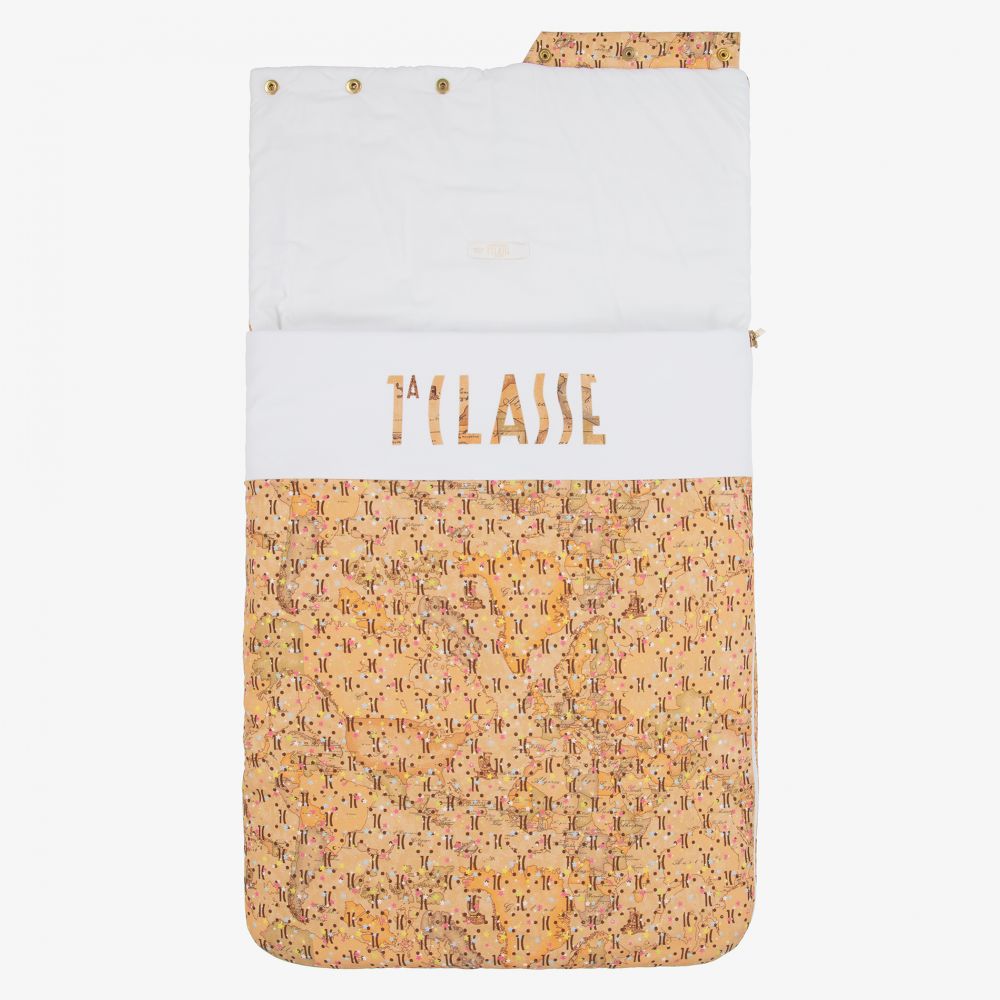 Alviero Martini-Beige Logo Baby Nest (70cm) | Childrensalon Outlet