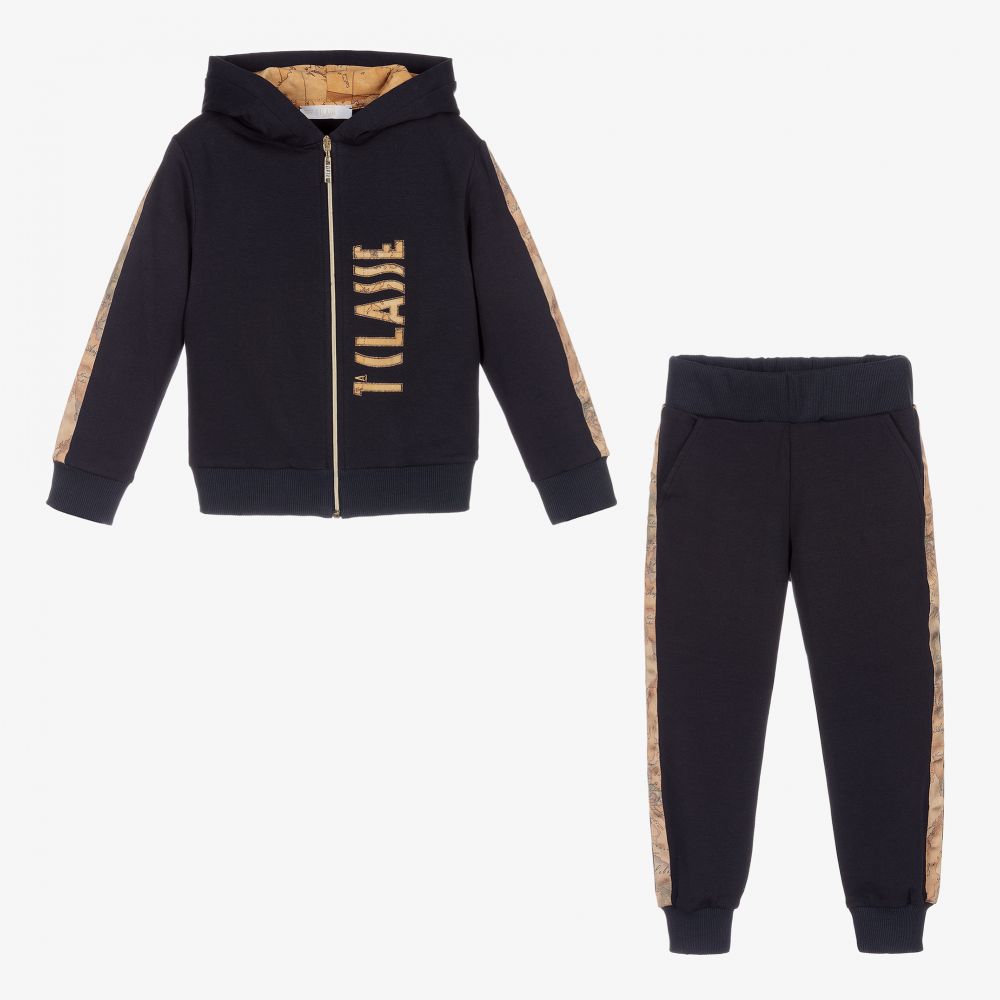 Alviero Martini-Blue Geo Map Tracksuit | Childrensalon Outlet