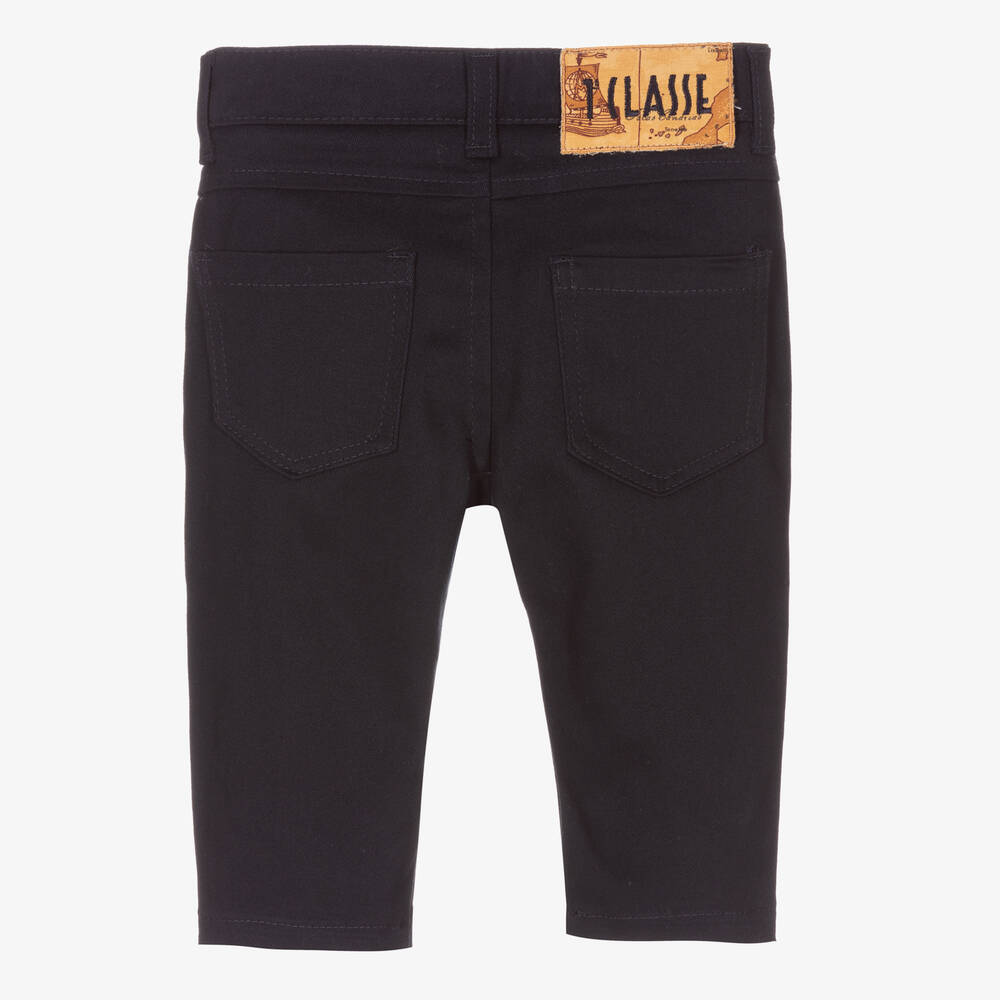 Alviero Martini-Blue Geo Map Trim Trousers | Childrensalon Outlet