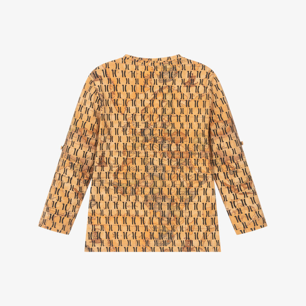 Alviero Martini-Boys Beige Cotton Top | Childrensalon Outlet