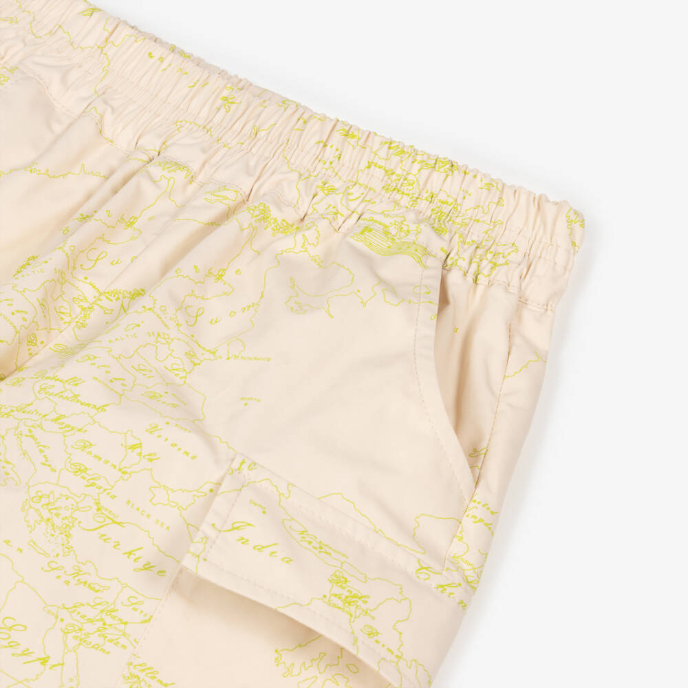 Alviero Martini-Комплект для мальчиков бежевый и оливковый с геометрическим узором | Childrensalon Outlet